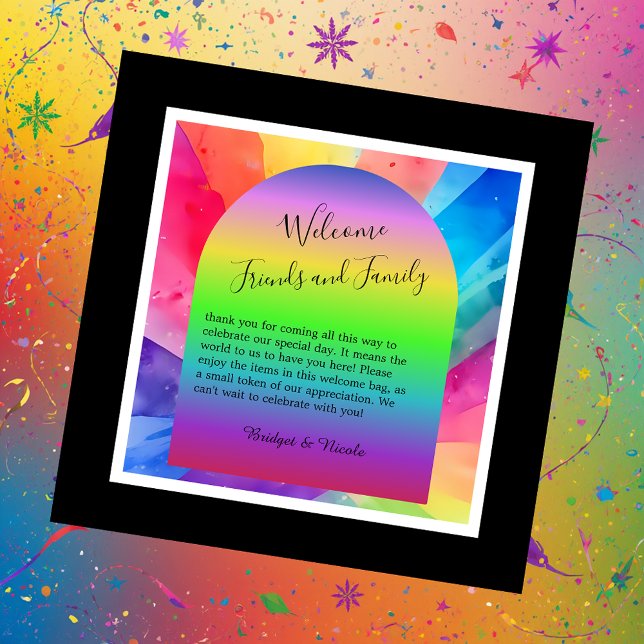 lgbtq pride wedding favor tags (Creator Uploaded)