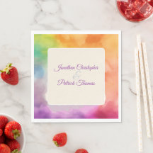 LGBTQ Pride Wedding Love is Love Rainbow