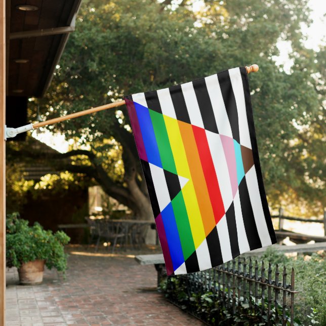 LGBTQ Progress Ally Pride Flag (In SItu)