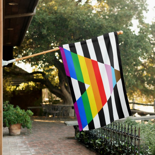 LGBTQ Progress Ally Pride Flag (In SItu)