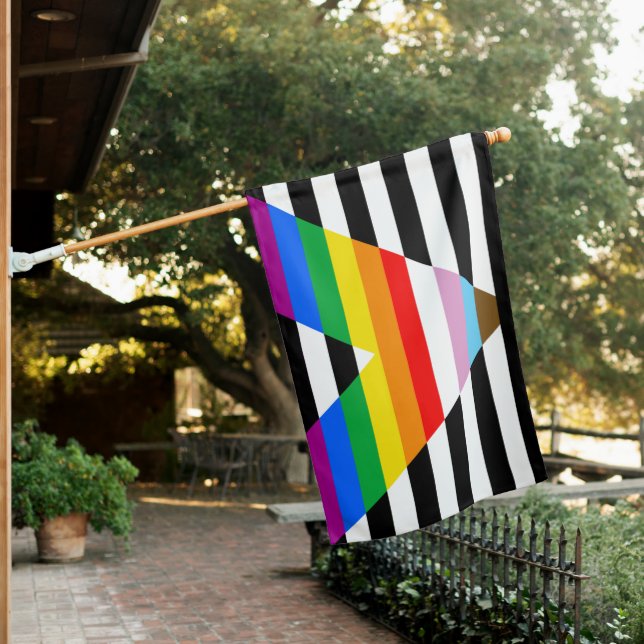 LGBTQ Progress Ally Pride Flag (In SItu)