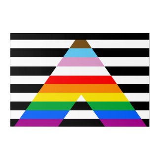 LGBTQ Progress Ally Pride Flag Acrylic Print