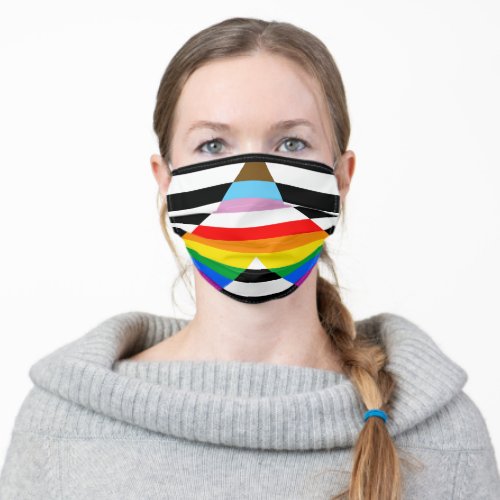 LGBTQ Progress Ally Pride Flag Adult Cloth Face Mask