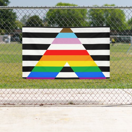 LGBTQ Progress Ally Pride Flag Banner