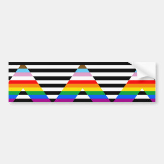 LGBTQ Progress Ally Pride Flag Bumper Sticker