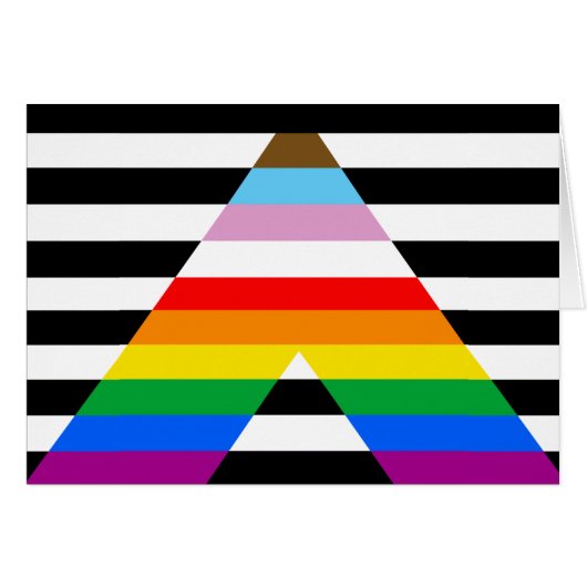 LGBTQ Progress Ally Pride Flag Cards (Front Horizontal)