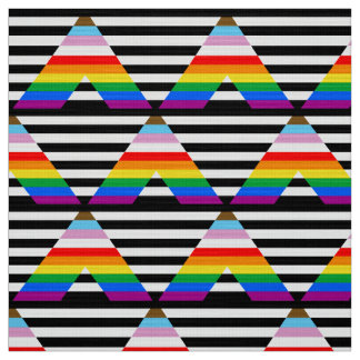 LGBTQ Progress Ally Pride Flag Fabric