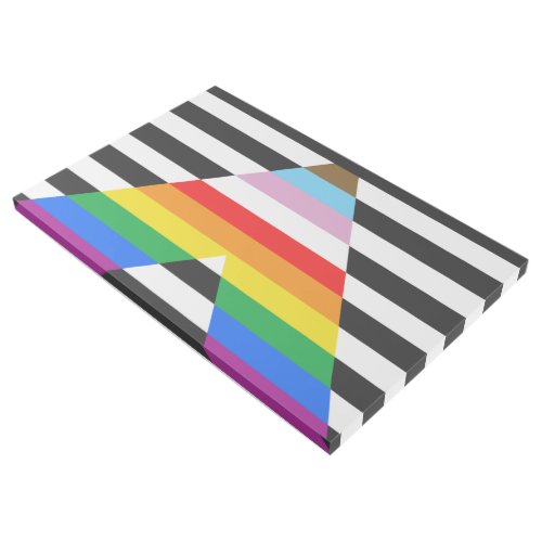 LGBTQ Progress Ally Pride Flag Gallery Wrap