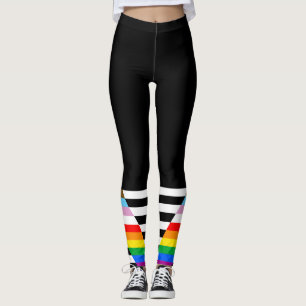 LGBTQ Progress Ally Pride Flag Leggings