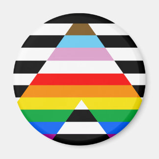 LGBTQ Progress Ally Pride Flag Magnet