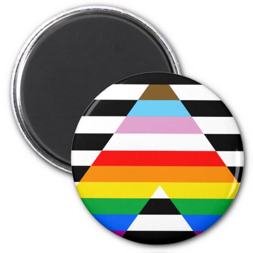 LGBTQ Progress Ally Pride Flag Magnet