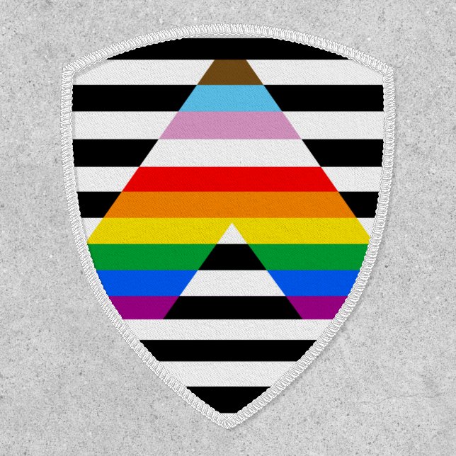 LGBTQ Progress Ally Pride Flag Patch (Front)