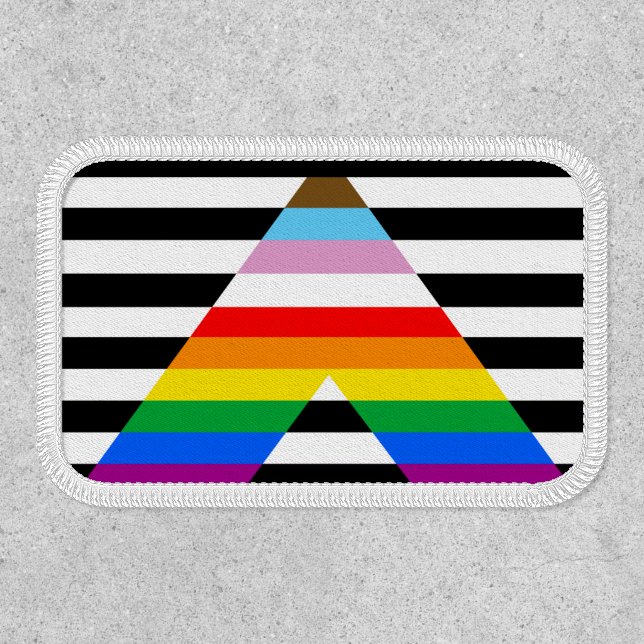 LGBTQ Progress Ally Pride Flag Patch (Front)