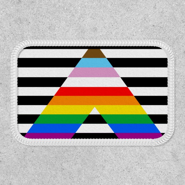 LGBTQ Progress Ally Pride Flag Patch (Front)