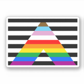LGBTQ Progress Ally Pride Flag Sticker