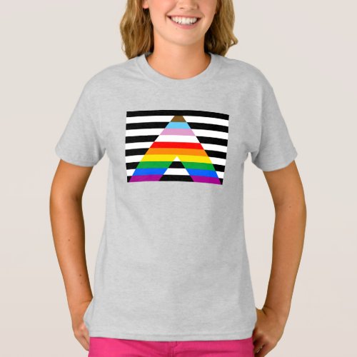 LGBTQ Progress Ally Pride Flag T_Shirt