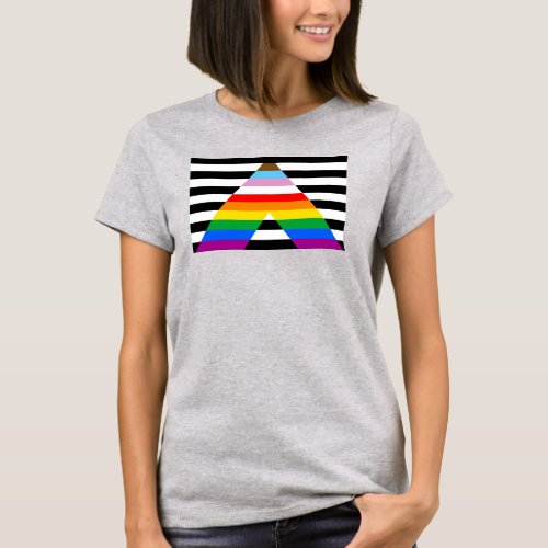 LGBTQ Progress Ally Pride Flag T_Shirt