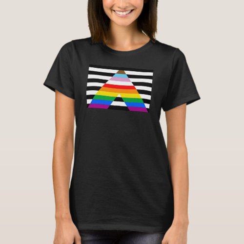 LGBTQ Progress Ally Pride Flag T_Shirt