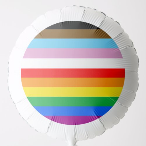LGBTQ Progress Flag Stripes Balloon