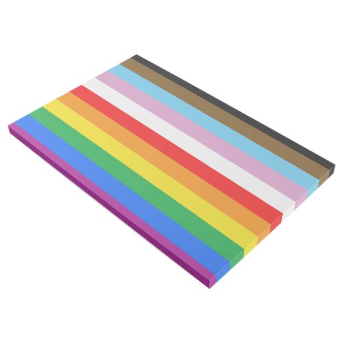 LGBTQ Progress Flag Stripes Gallery Wrap