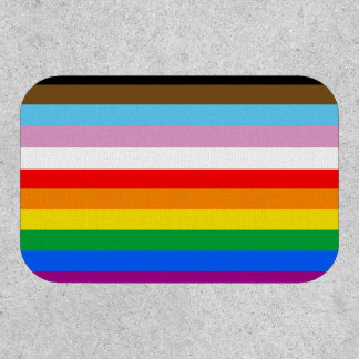 LGBTQ+ Progress Flag Stripes Patch