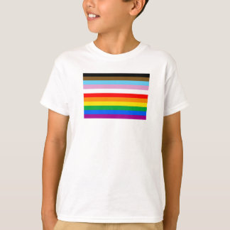 LGBTQ+ Progress Flag Stripes T-Shirt
