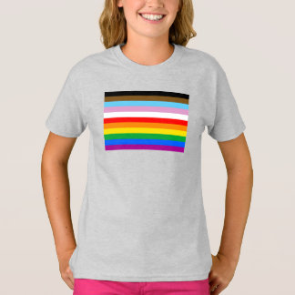 LGBTQ+ Progress Flag Stripes T-Shirt