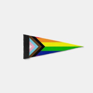 LGBTQ+ Progress Gay Pride Pennant Flag