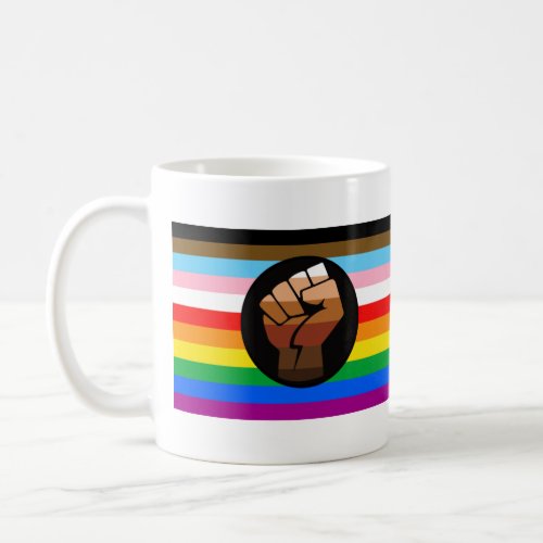 LGBTQ Progress POC Pride Flag Coffee Mug