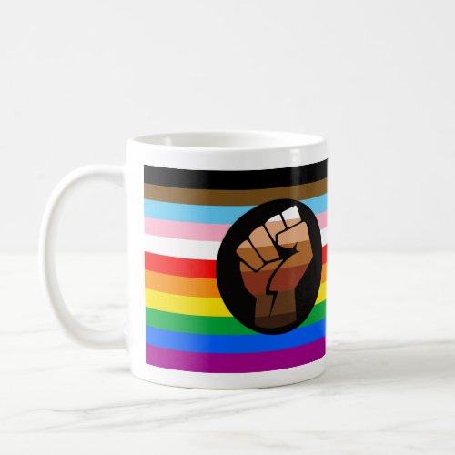 LGBTQ Progress POC Pride Flag Coffee Mug