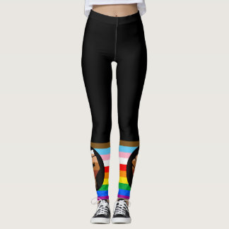 LGBTQ+ Progress POC Pride Flag Leggings