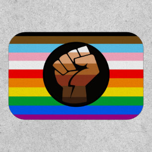 LGBTQ+ Progress POC Pride Flag Patch