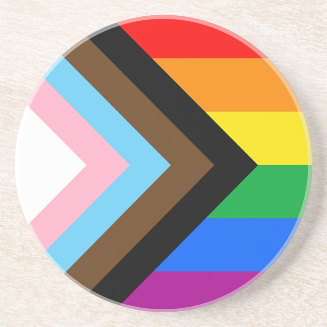 LGBTQ+ Progress Pride Coaster (Front)