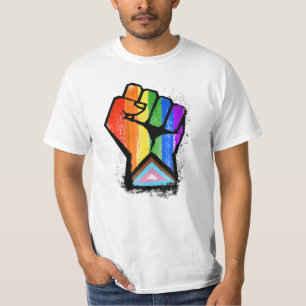 LGBTQ PROGRESS PRIDE FIST T-Shirt