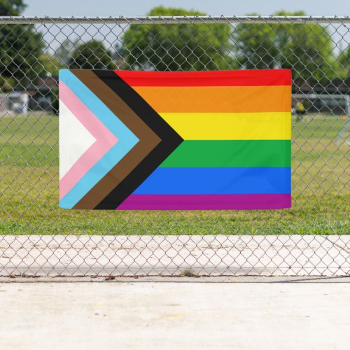 LGBTQ Progress Pride Flag Banner