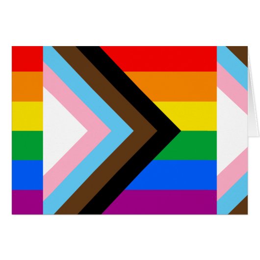 LGBTQ+ Progress Pride Flag Cards (Front Horizontal)
