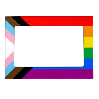 LGBTQ+ Progress Pride Flag Magnetic Frame