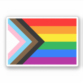 LGBTQ+ Progress Pride Flag Sticker