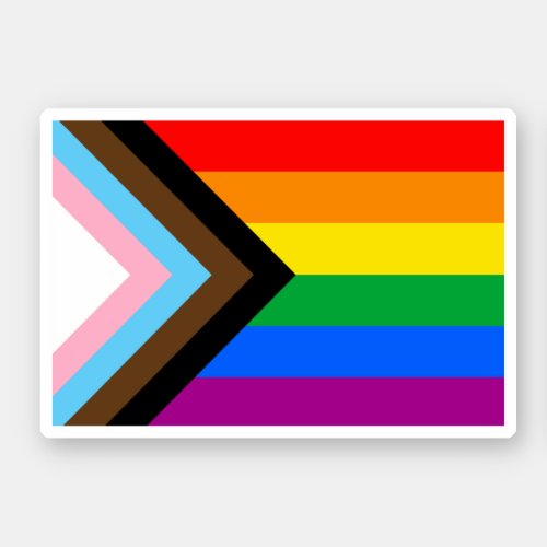 LGBTQ Progress Pride Flag Sticker