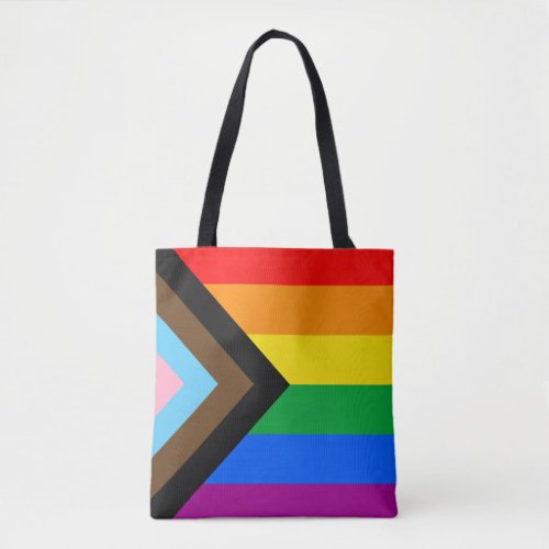 LGBTQ Progress Pride Flag Tote Bag
