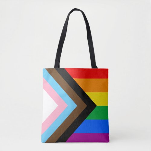 LGBTQ Progress Pride Flag Tote Bag