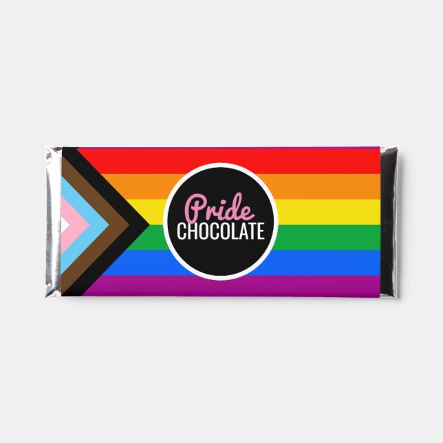 LGBTQ+ Progress Pride Hershey Bar Favors (Front)