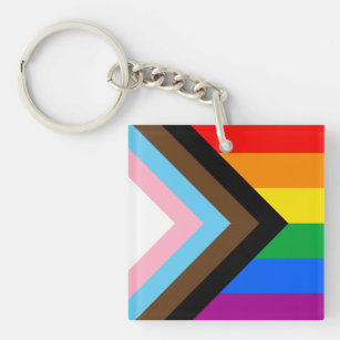 LGBTQ+ Progress Pride Keychain