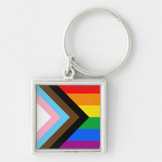 LGBTQ+ Progress Pride Keychain