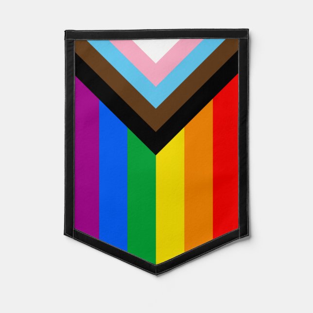 LGBTQ PROGRESS PRIDE PENNANT (Front)