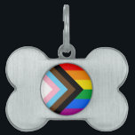 LGBTQ  Progress Pride Pet ID Tag<br><div class="desc">LGBTQ  Pride Apparel for Everyone!
Browse over 10, 000  Pride and Flag Gifts including LGBTQ  Activism,  Equality and Culture Designs.  The Most Unique Gay,  Lesbian Bi,  Trans,  Queer  Apparel on the web. Shop now and find your own style from GAY to Z:  http://www.LgbtShirts.com</div>