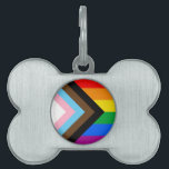 LGBTQ  Progress Pride Pet ID Tag<br><div class="desc">LGBTQ  Pride Apparel for Everyone!
Browse over 10, 000  Pride and Flag Gifts including LGBTQ  Activism,  Equality and Culture Designs.  The Most Unique Gay,  Lesbian Bi,  Trans,  Queer  Apparel on the web. Shop now and find your own style from GAY to Z:  http://www.LgbtShirts.com</div>