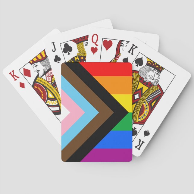 LGBTQ+ Progress Pride Poker Cards (Back)