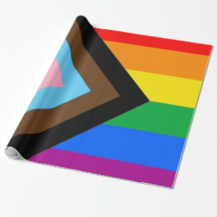 LGBTQ+ Progress Pride Wrapping Paper