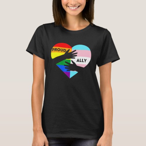 Lgbtq Proud Ally _ Trans Pride Transgender Ally T_Shirt